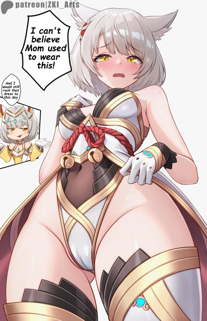 Mio wearing Nia's clothes (z-ki) [Xenoblade] posted by LafterMastr