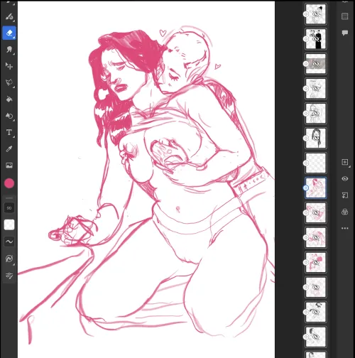 mirandaxjack !!my art! round 2 hornyposting on main by Valuable-Tip2759