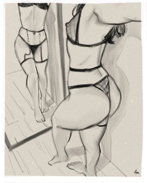 Mirror magic - Art by me by Drawmeowmeow