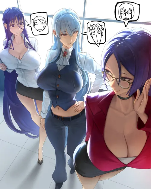 Misa Suzuhara, Selvaria Bles, Minamoto no Raikou (eu03) by Hornymancer88