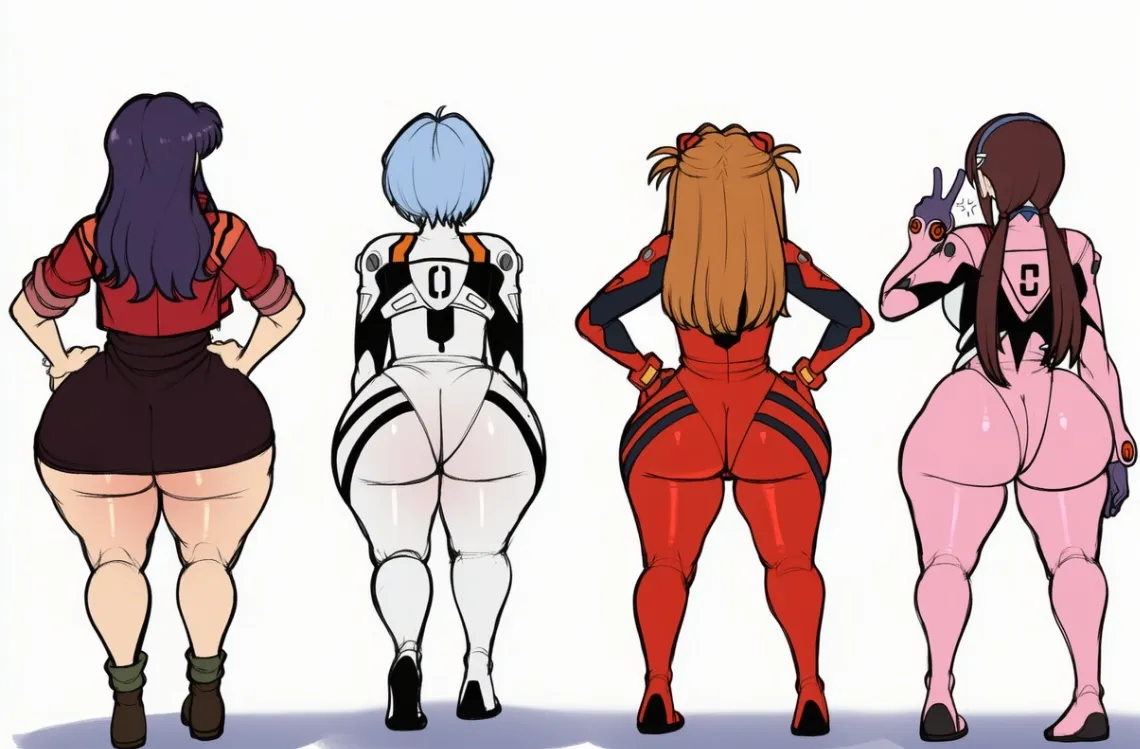 misato and asuka and rei and mari ass chart art what is your favorite posted by Fair_Championship471