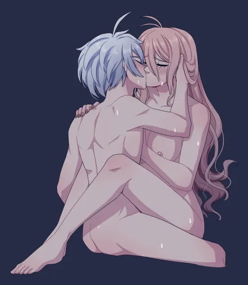 Miu and kiibo getting intimate by KingVarious6523