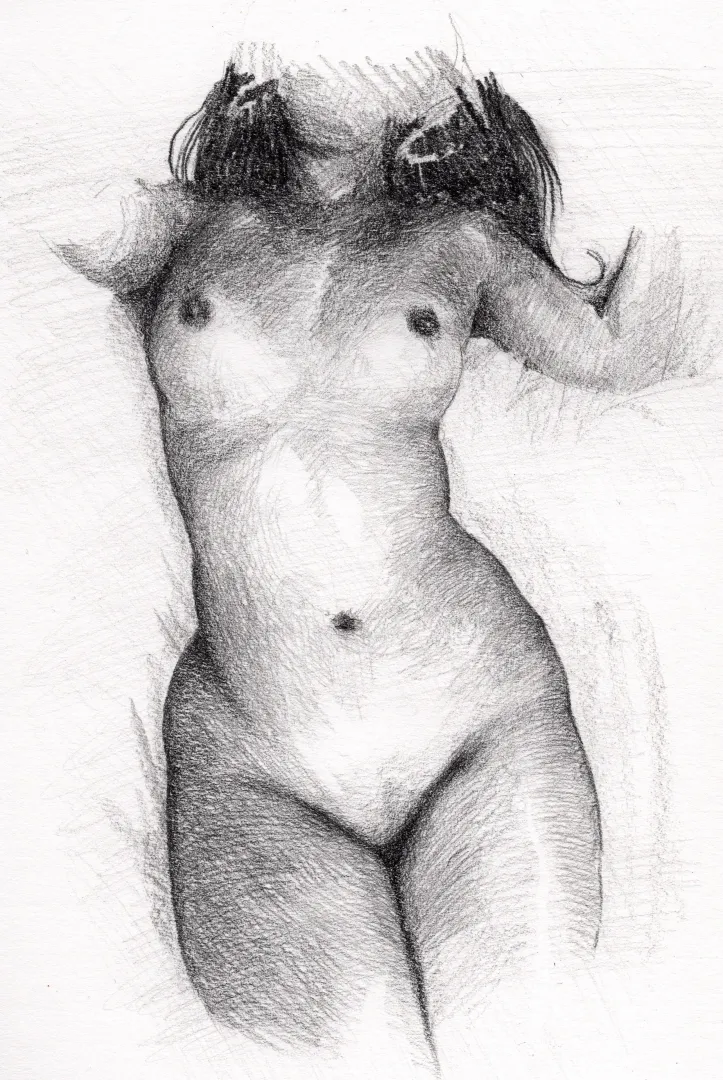 Model Lounging; in graphite by Me posted by pilotJKX