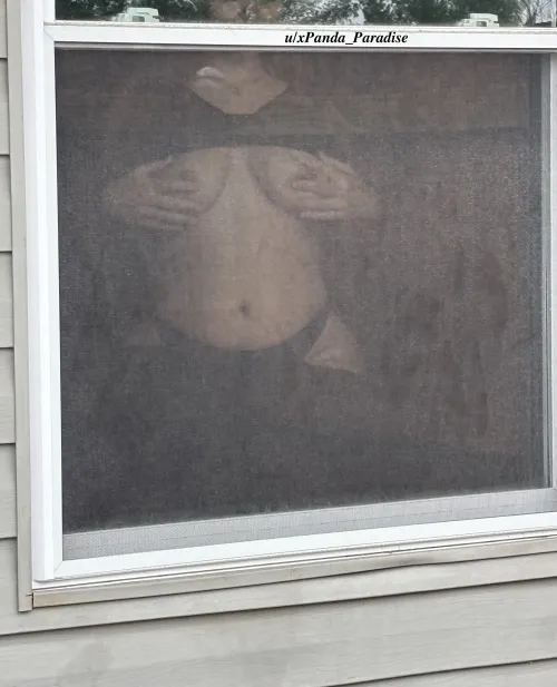 moments before my neighbor finally took the hint ;) by xPanda_Paradise