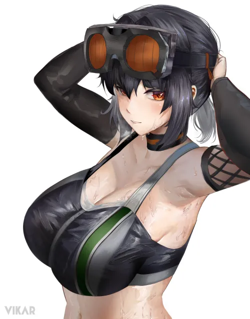 Mommy sweaty body and armpits by Square-Paper-2846