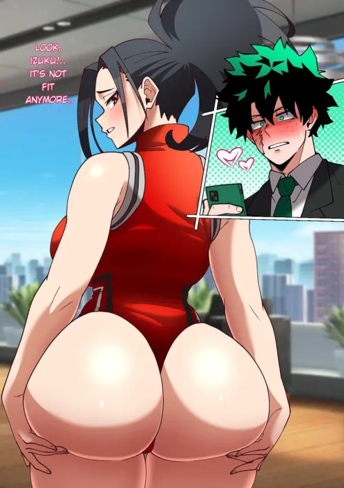 Momo Presenting Her Booty [My Hero Academia] by sd6636