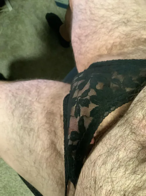 Monday means Black lace panties by tarfu76