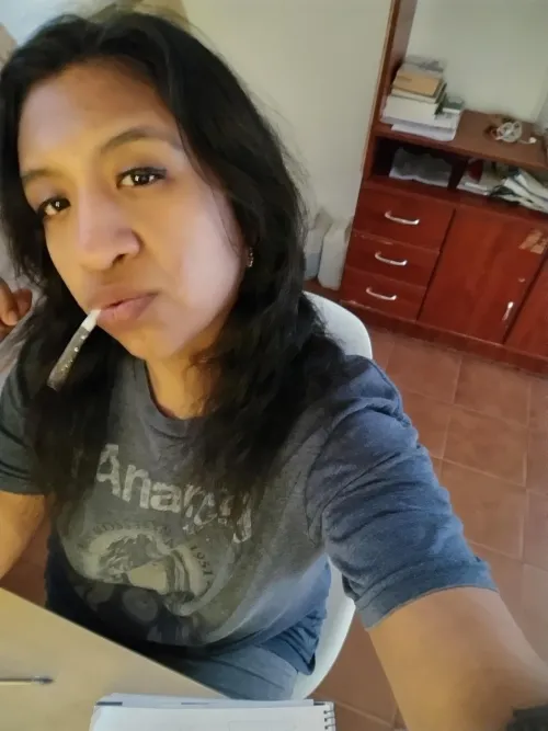 Monday, nothing better than starting by lighting a cigarette by MeDicen_LaNegraOF