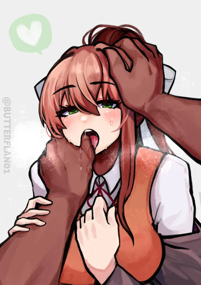 Monika loves when you flirt back  (butterflan01 on twitter, an old commission of mine) posted by Ok-System5172