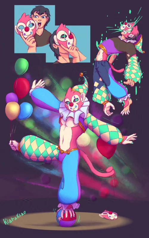 MonkeyClowning Around by Klaraklao by JudithNeff