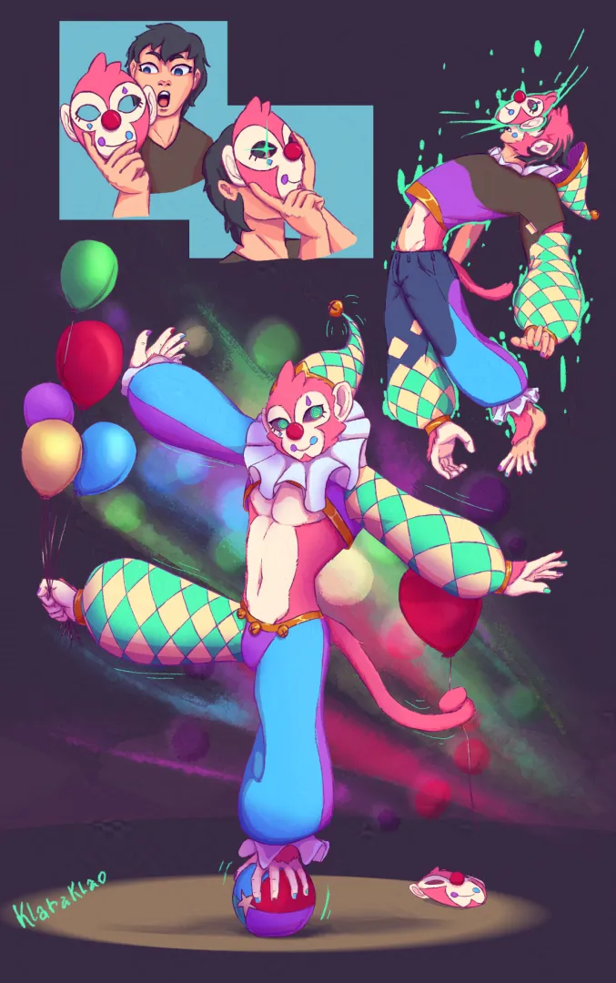 MonkeyClowning Around by Klaraklao posted by JudithNeff