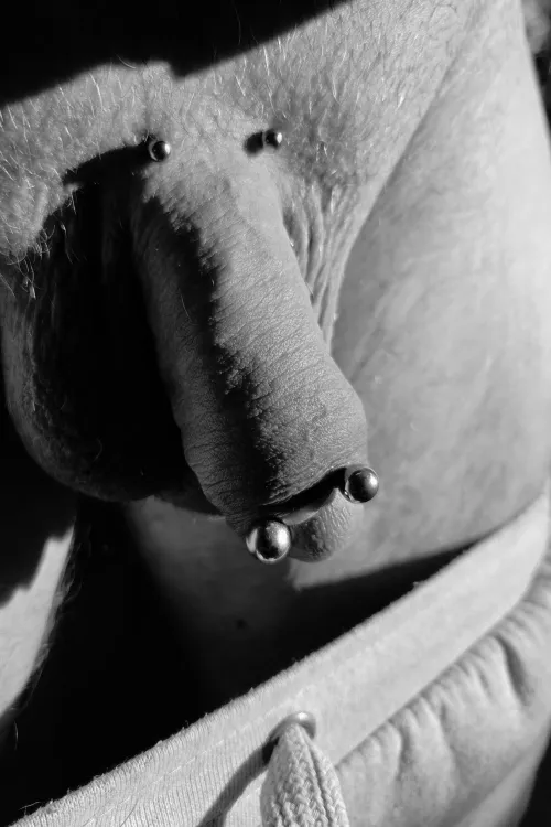Moody b&w shot of my piercings by Luxury_Balls