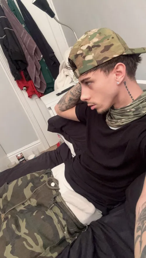 Morning wood bulging out by Safe-Cartographer254