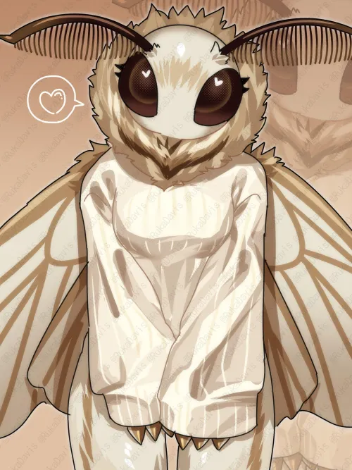 Moth Girl Sweater (るか/Ruka) by A_MASSIVE_PERVERT