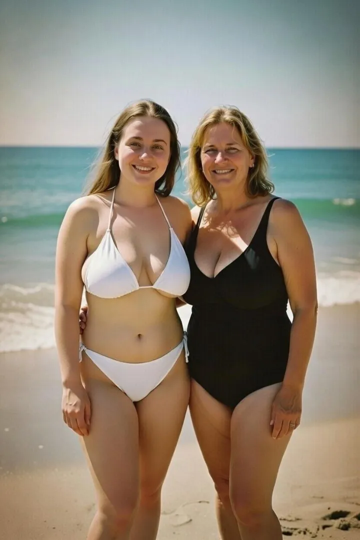 Mother daughter beach day posted by Independent-Dream597