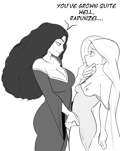 Mother Gothel takes a good look at Rapunzel (Klassy Arts) [Tangled] by Working_Welder_1751
