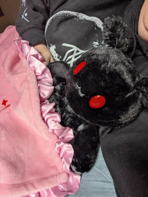 Mothman for safety during naps! by Rebel_Princess_13