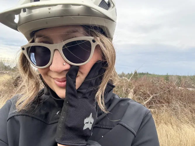 Mountain bike gloves by Lunarose9292