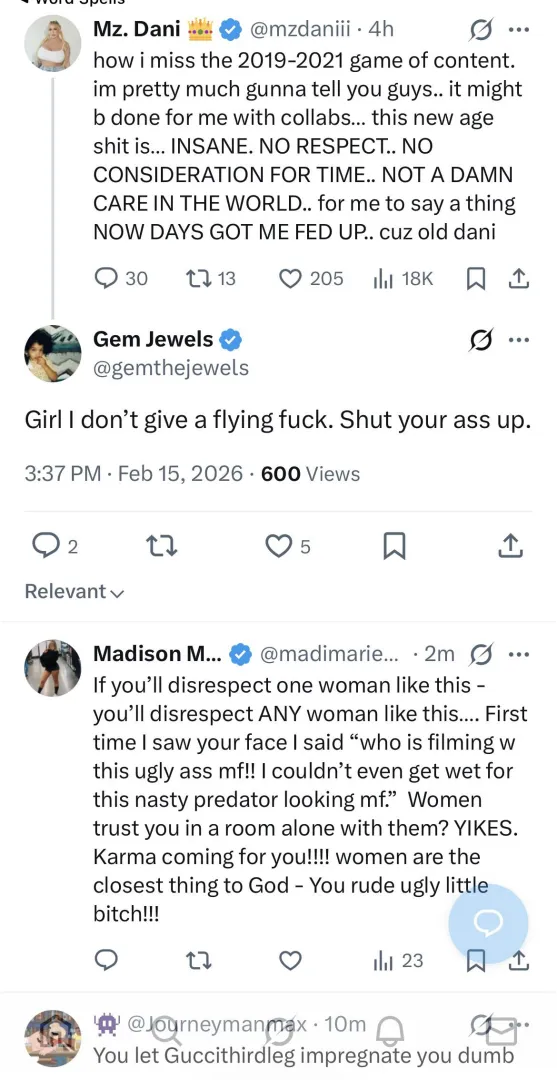 Ms Dani n gem jewels beefing posted by Responsible_Mind8654