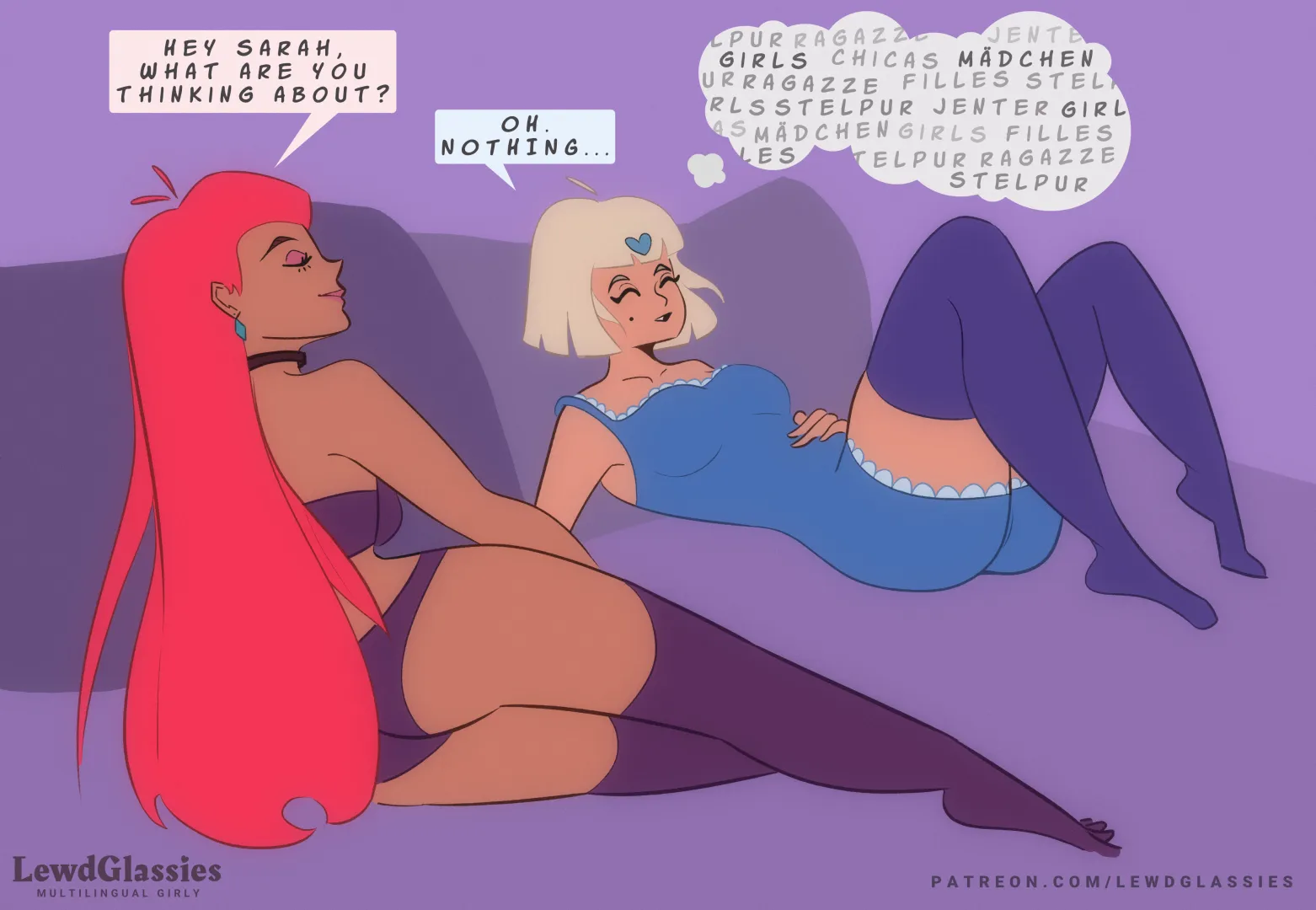 Multilingual Girly [OC] posted by LewdGlassies