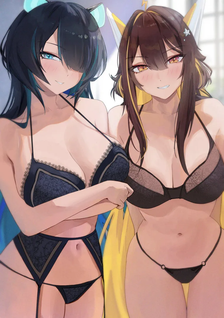 [Multiples] Juna Unagi and Erina Makina in lingerie (elyoellim) posted by dxt99