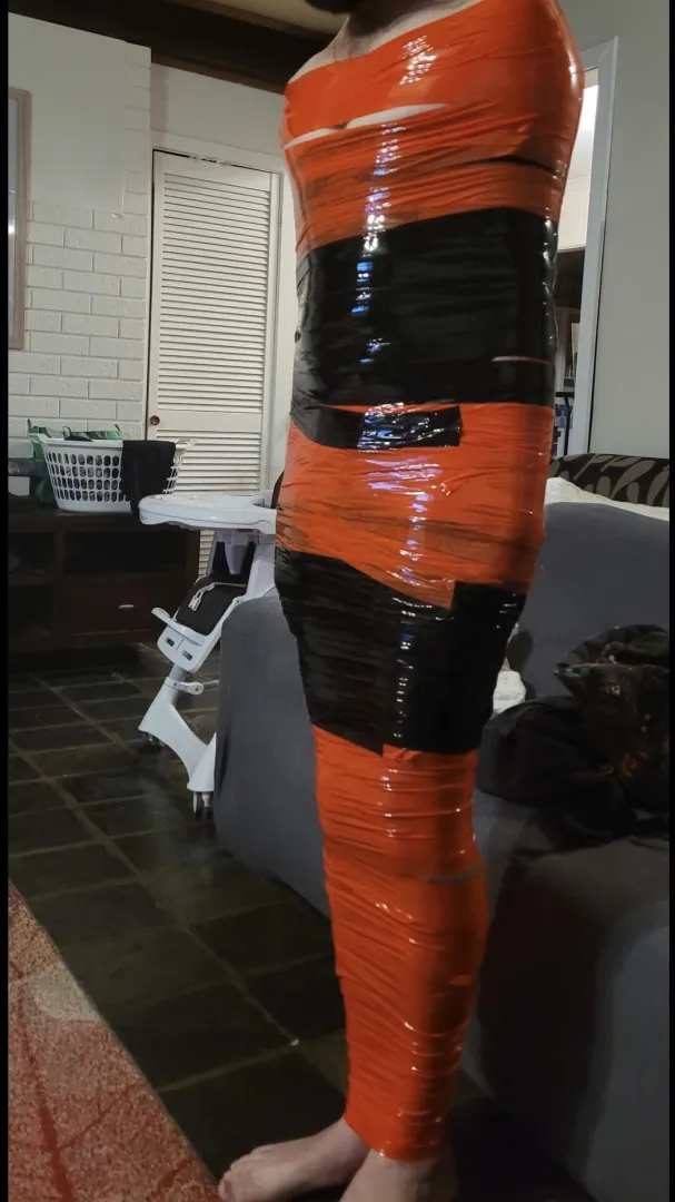 Mummified in pvc tape posted by billson619