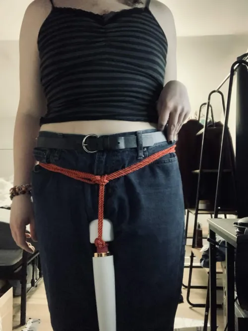 mutt's first time tying rope around herself... she kinda sucks at it :p by chainsawsexchange
