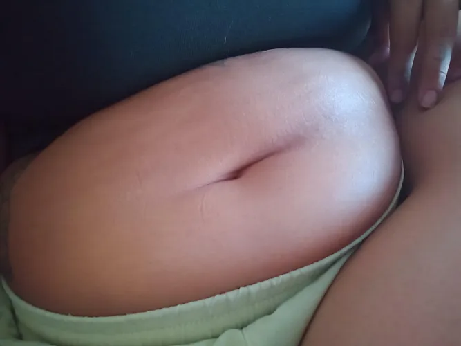 My belly button looks like this after a long weekend of eating junk food  by letti_curvy24