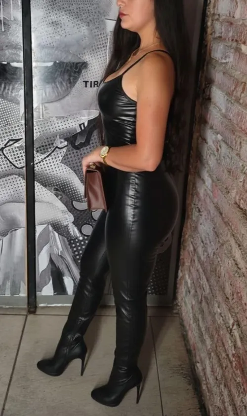 My boots don't seek attention... they impose hierarchy. Does your admiration come with obedience? by Kaatt69