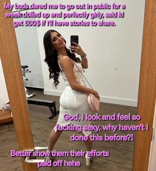 My buds dared me to go out in public for a week dolled up by Admirable-Service647