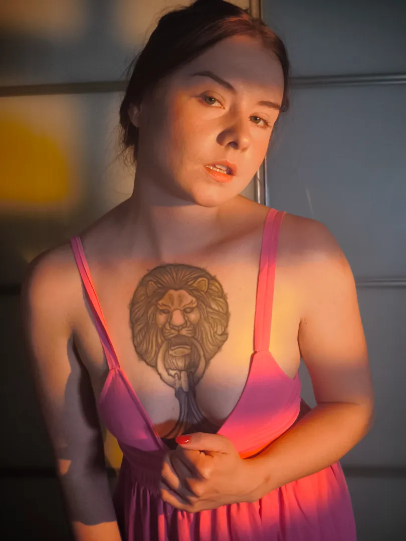 My clean face glowing, lips parted, ready for you posted by InkRuby