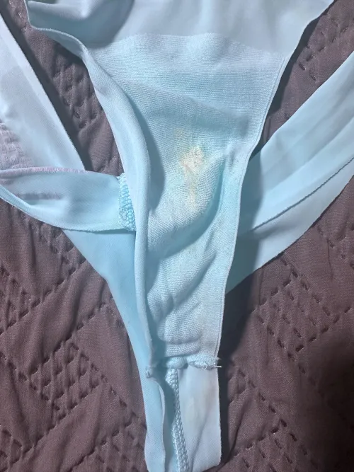 My creamy white pussy flavor soaked into my panties by Nurse_Jade_BSN