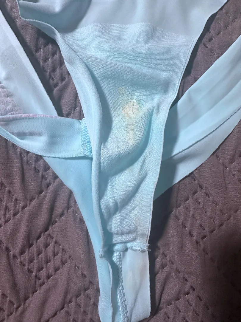My creamy white pussy flavor soaked into my panties posted by Nurse_Jade_BSN