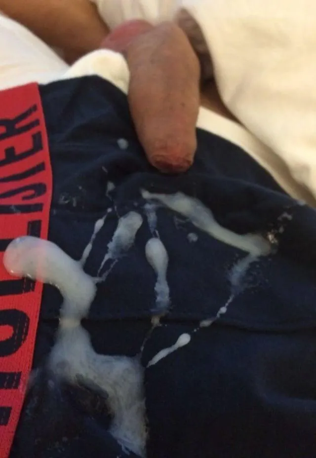 My cum a stolen boxer posted by Straight_Cat_7209