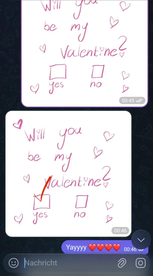 My Daddy said yes to being my Valentine  by After-Kiwi-1876