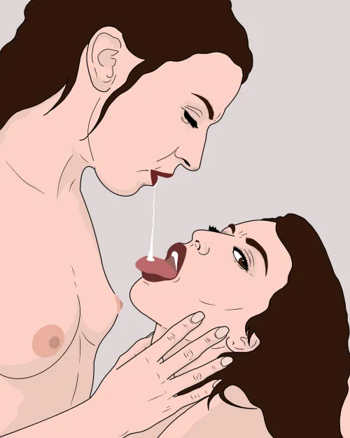 My drawing- naughty girls by Bizimsokak