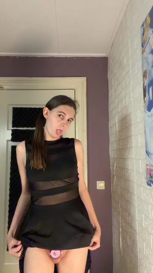 my dress might be a bit short hehe by jessiesissyadventure