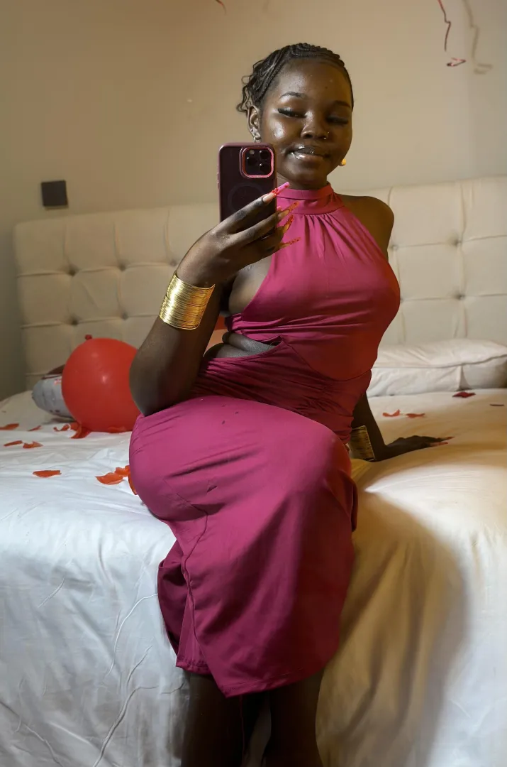 My favorite cherry dress for Valentine’s Day... can u tell what’s missing underneath? posted by GalasaMuhad