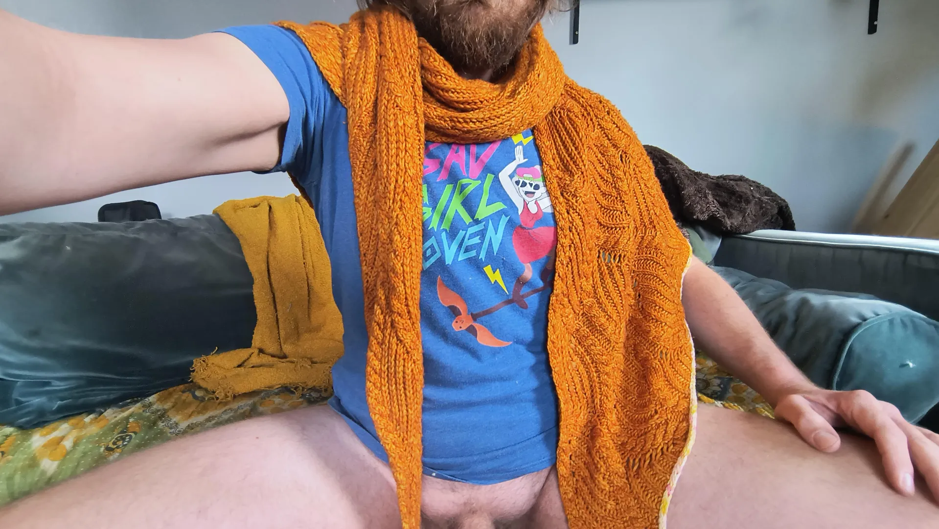 My favourite scarf and my favourite shirt <3 posted by LambSky3000
