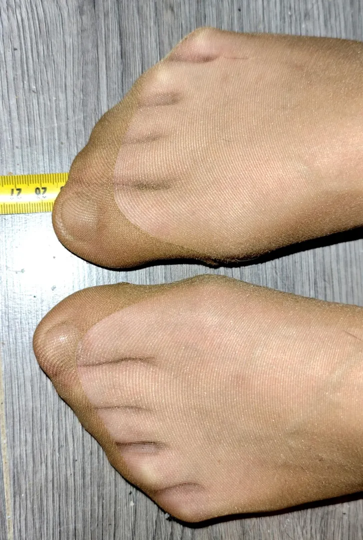 My feet in nylon focus on my nylon toes posted by NL-funplaycouple