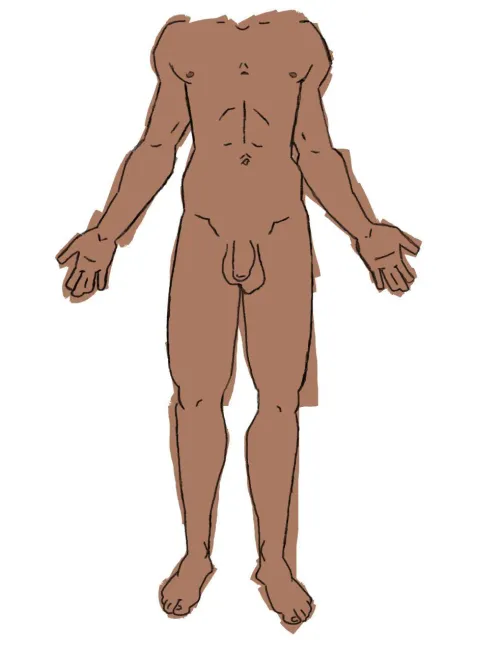 my first NSFWart - male character by [deleted]