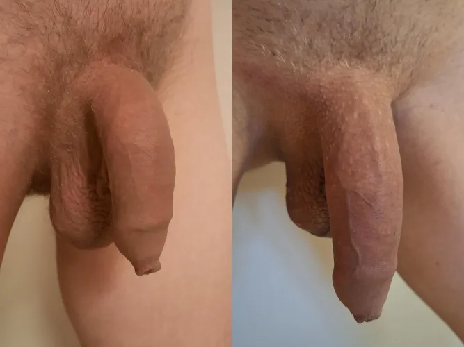 My flaccid three years ago vs. how the size looks nowadays by Low-Fox-3366