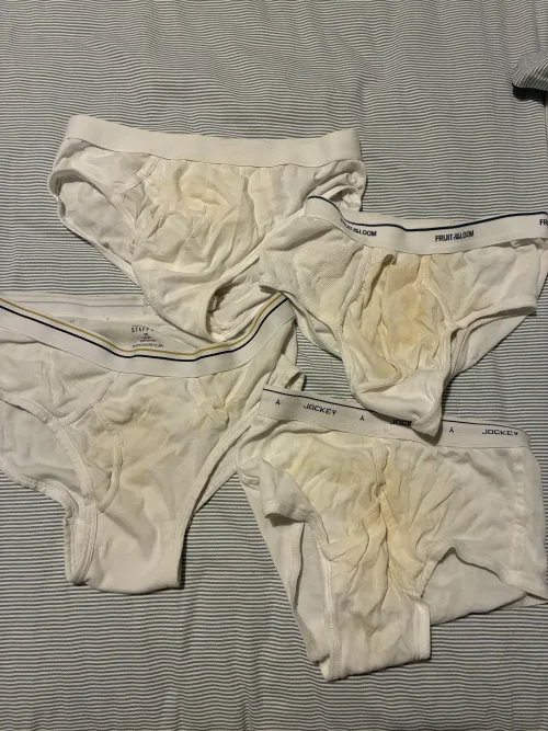 My friend and I have started sharing our cum rag briefs. Anyone else do this? by alsouthlondon