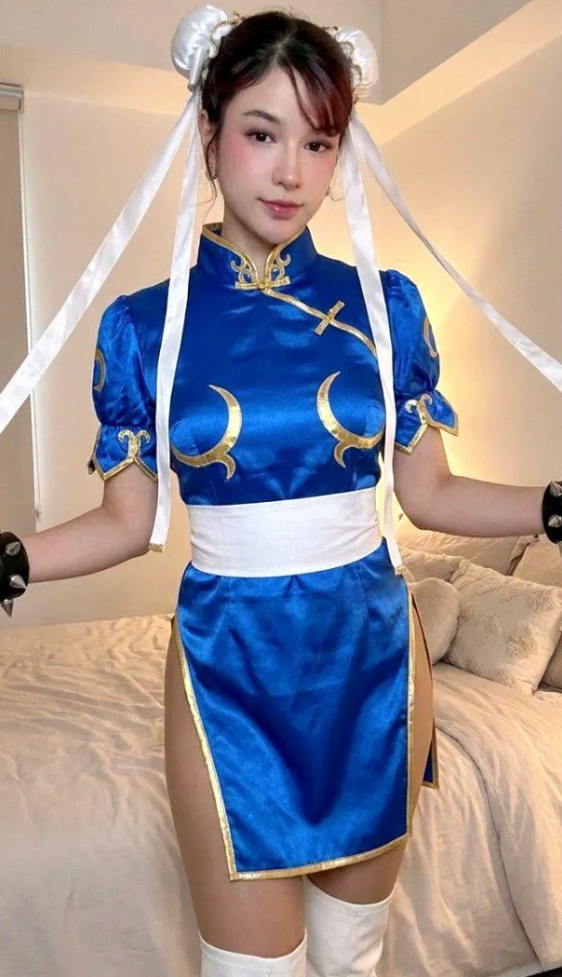 my homemade chunli cosplay (luna) posted by evildollxx