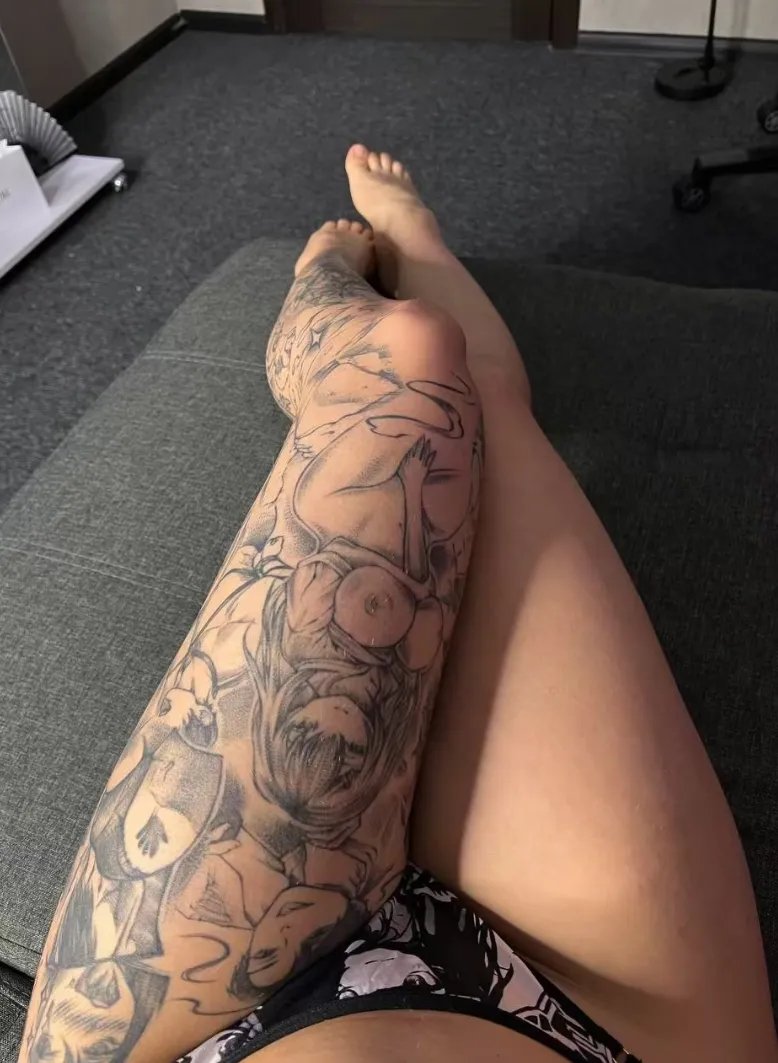 my legs and tattoos posted by mirzelle_
