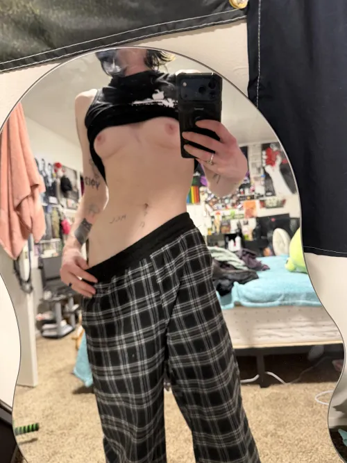 My little body looked too cute in this mirror by yourstoner