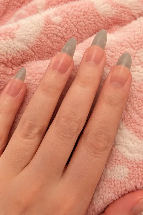 my nails after removing cuticles and oiling by misadolly