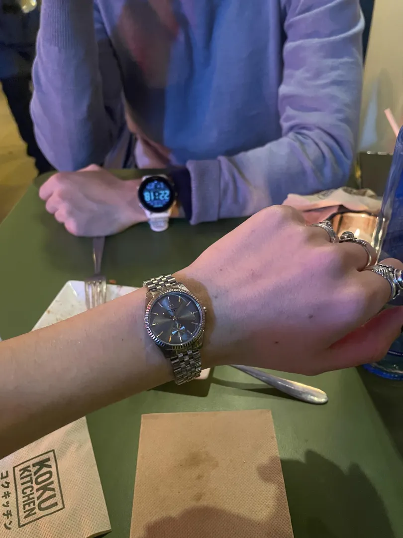 My new watch. And his smart watch. Do you like smartwatches? It’s a Garmin. posted by Elegant-Ad-6490