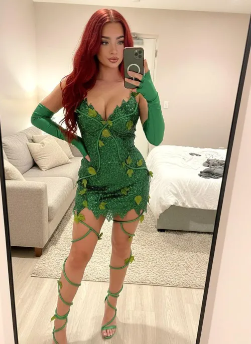 my own version of poison ivy cosplay (lily) by GoldenBlisss