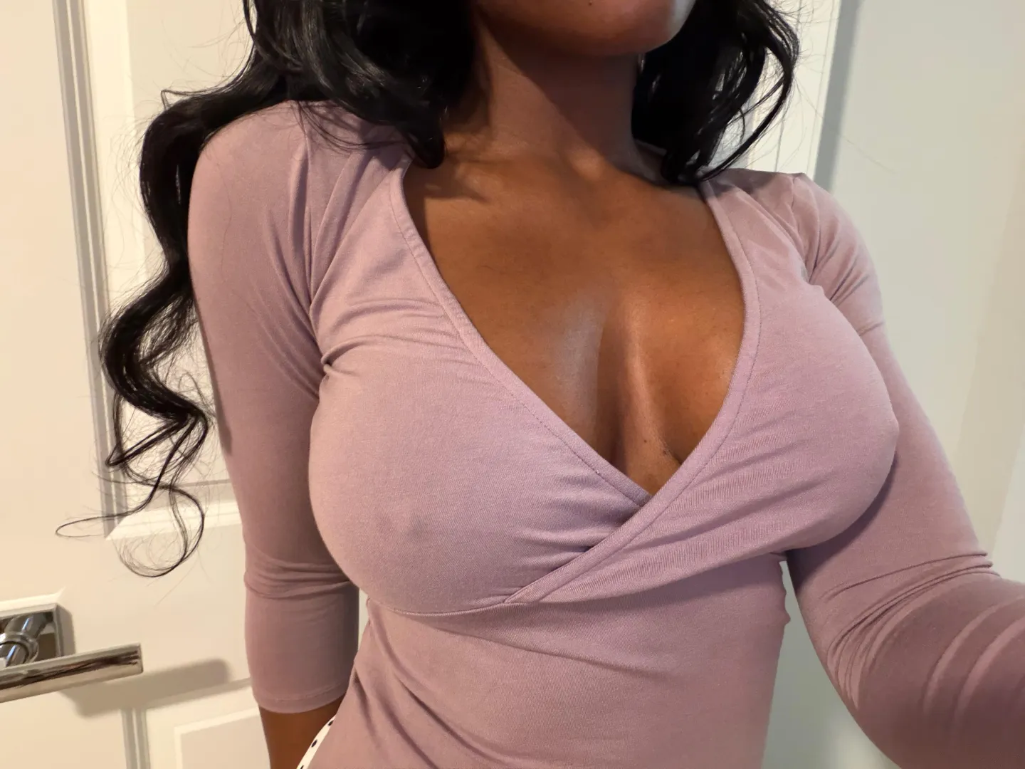 My purple braless pokies posted by itsonlyolivia
